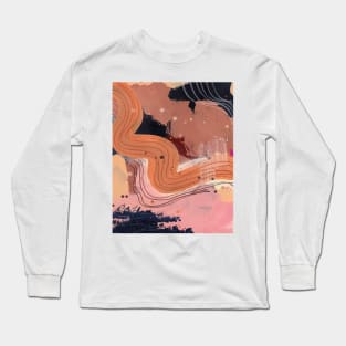 Modern abstract painting, acrylic painting 5 Long Sleeve T-Shirt